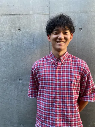 パーマ メンズ 菊池大一 溝の口パーマのヘアスタイル