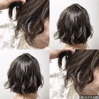 ショート カラー 海外風レイヤーカット 👑店長　平松　由のヘアスタイル