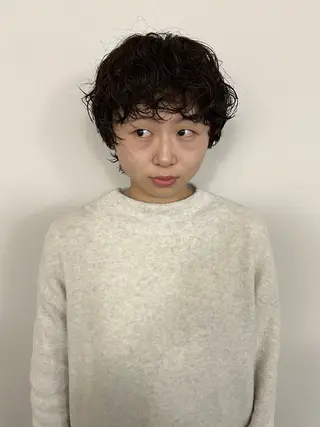 ショート パーマ aika/パーマ/ ショート/伏見のヘアスタイル