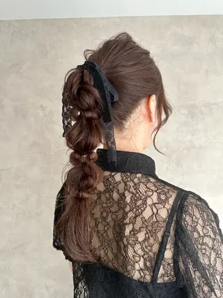 ロング ヘアアレンジ Amelie所属・Amelie あみのマツエク・マツパデザイン