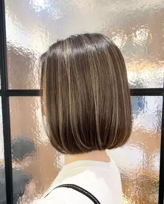 ショート salowin 原宿 aroa所属・韓国／ハッシュカット ／透明感カラー／金野のヘアスタイル