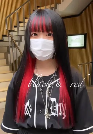 セミロング カラー Selenehair 三条本店のヘアスタイル