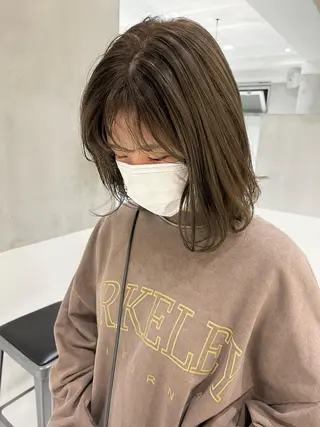 ミディアム カラー minami🪷 暖色カラーのヘアスタイル