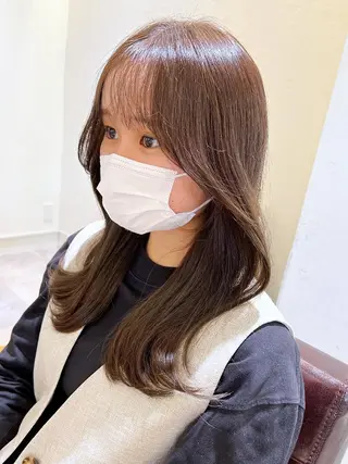 セミロング カラー 韓国ヘア×髪質改善 /yoshikaのヘアスタイル
