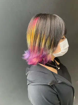 ミディアム カラー 神戸 大輝のヘアスタイル