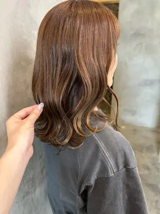 セミロング Salonde  COCO所属・メンズパーマ/ RIOのヘアスタイル