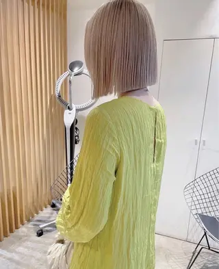 ショート カラー 🤎カット/ブリーチ /縮毛矯正/大宮🤎のヘアスタイル