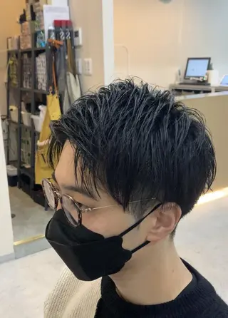 ショート パーマ メンズ クセを最大限に活かす メンズパーマ奈良大祐のヘアスタイル
