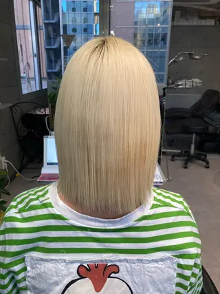 ミディアム 髪質改善☺︎縮毛矯正 ふじい まりんのヘアスタイル