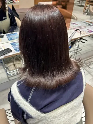 セミロング カラー MIKA/ボブ/ レイヤー/メンズのヘアスタイル