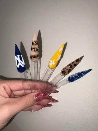 ネイル 33nail✴️栄 スミレ❇️Gel-xのネイルデザイン