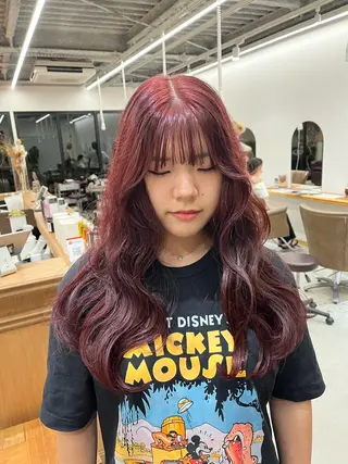 ロング カラー miyu /レイヤー/ブリーチのヘアスタイル