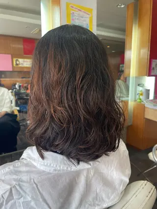 セミロング パーマ 美容室アークス所属・美容室ARKS 黒田杏奈のヘアスタイル