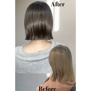 ミディアム カラー _White所属・ＳＨＩ ＺＵのヘアスタイル