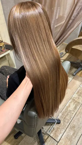 ロング カラー 👑レイヤースタイル 艶カラー👑NOA✨のヘアスタイル