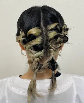 ショート ヘアアレンジ Mizuki/府中/ 個性派ハイトーン🍭のヘアスタイル