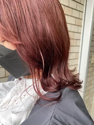 ミディアム カラー hair design verda所属・レイヤー暖色カラー 池袋Yamamotoのヘアスタイル