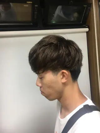 ミディアム メンズ ヒロ銀座所属・牧 颯斗のヘアスタイル