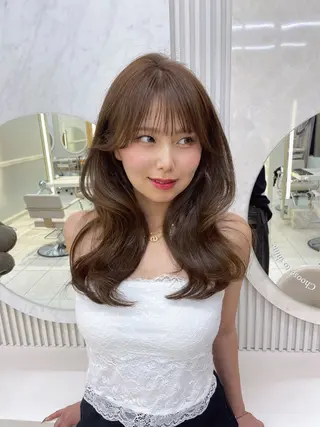 ロング 顔周り特化/ 韓国ヘア/TAKUのヘアスタイル