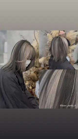 ミディアム 黒崎 懸のヘアスタイル