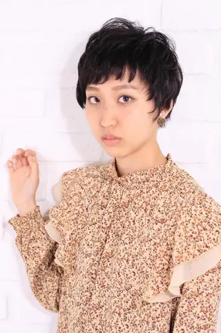 ショート パーマ 染野 匠のヘアスタイル