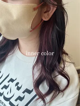 ロング カラー ボブ🍊暖色カラー 浅草【Bob美容師】のヘアスタイル