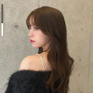 ロング カラー 韓国ヘア/耳ツボジュ エリー♡ayumuのヘアスタイル