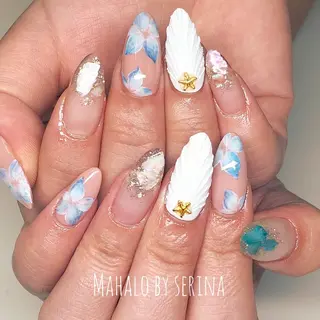 セミロング カラー ネイル SUNNY BAE. SERINAのネイルデザイン