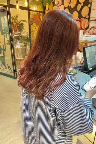 ロング カラー パーマ 菊地 紗矢のヘアスタイル