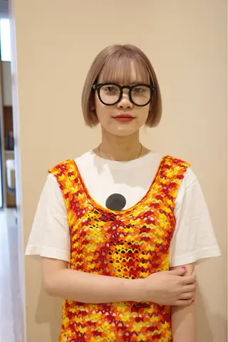 ミディアム カラー カサイ シオンのヘアスタイル