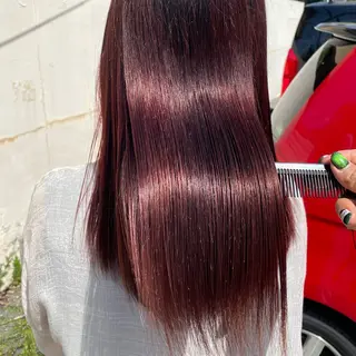 ロング カラー 惣木 菜穂のヘアスタイル