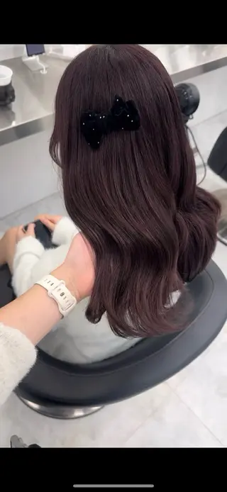 セミロング カラー 🎀愛されgirly ヘア🫧Ayakaのヘアスタイル