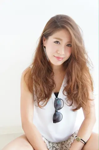 ロング カラー パーマ 山田 周のヘアスタイル