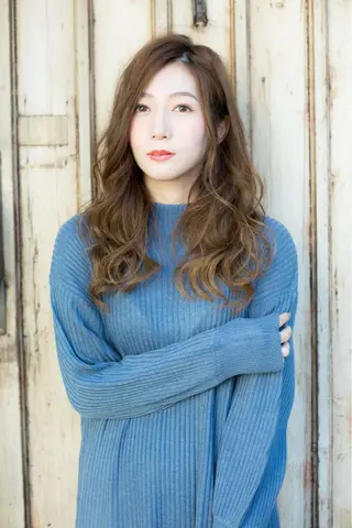 セミロング カラー パーマ 髪質改善縮毛矯正 リピートNo.1米倉のヘアスタイル