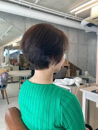 ショート 💎ボブ/似合わせの 達人/縮毛矯正/畔上のヘアスタイル