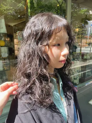 ロング パーマ Of　HAIR所属・外山 なつ美のヘアスタイル