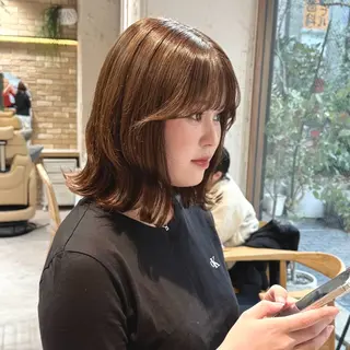 ミディアム カラー 🩶レイナ🩶 color/nailのヘアスタイル