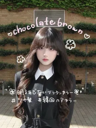 カラー 韓国透明感color 🤍sawako🏹のヘアスタイル