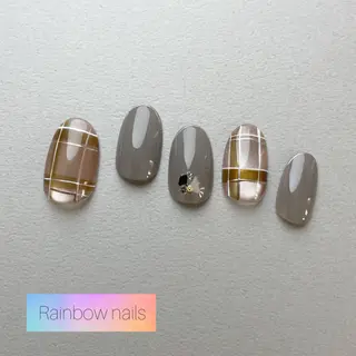 ネイル Rainbow nailsくろちゃんのネイルデザイン