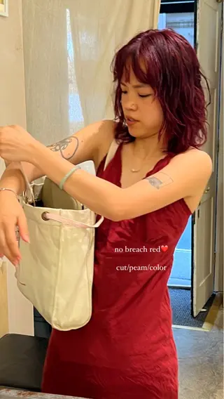 セミロング カラー haco＋所属・圧倒的デザイン力 店長🎨RENAのヘアスタイル