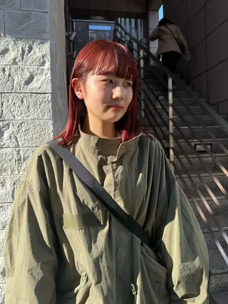 ミディアム カラー REINA☁️透明感 カラー/ぷつっと♡のヘアスタイル