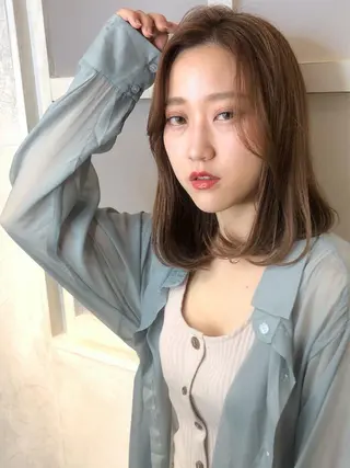 ミディアム カラー パーマ ヘアアレンジ 【似合うが見つかる】 Hanaのヘアスタイル