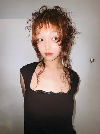 ロング パーマ THE  AGATA TOKYO所属・外国人風パーマ/デザ インカット🦕✨アミのヘアスタイル