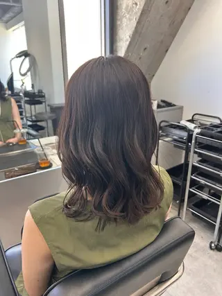 ミディアム カラー カラーモデル募集中 新潟万代/こたろ🐯のヘアスタイル