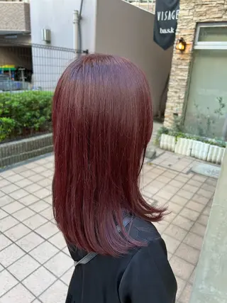 ミディアム カラー ブリーチカラー🫧 いぐち しょうた🫧のヘアスタイル
