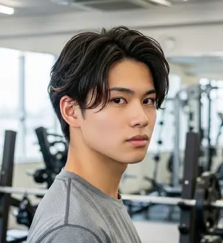 パーマ ショート メンズ 本田 圭輔のヘアスタイル