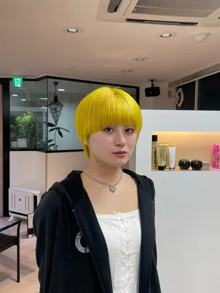 ショート カラー befine所属・石岡 政宗のヘアスタイル