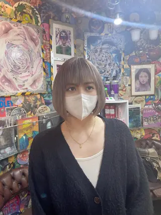 ショート カラー ヘアアレンジ haco+所属・🌈派手髪エクステ ブレイズ🌈ひろとのヘアスタイル