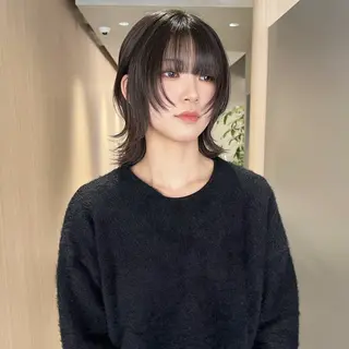 ミディアム 🐺立川のウルフ屋 さん🐺おかみ🐺のヘアスタイル