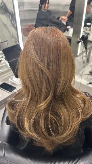 ロング 韓国ヘア AYUMIのヘアスタイル